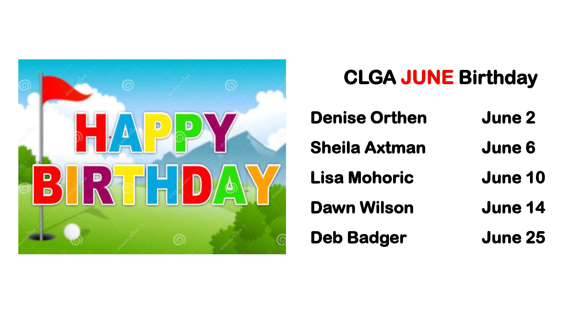 CLGA June 2025  Birthday List 2