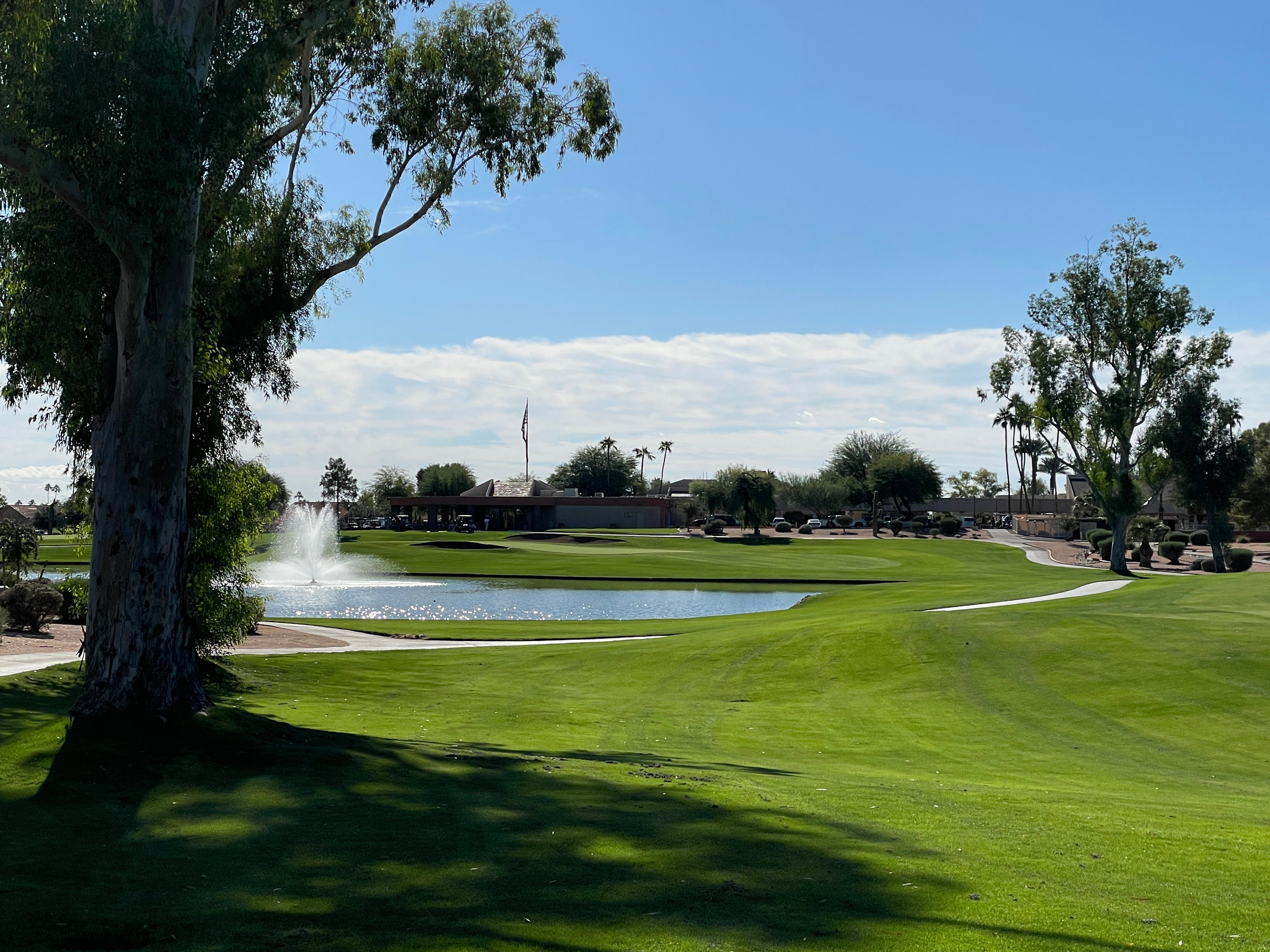 Pic across Hole 18 water